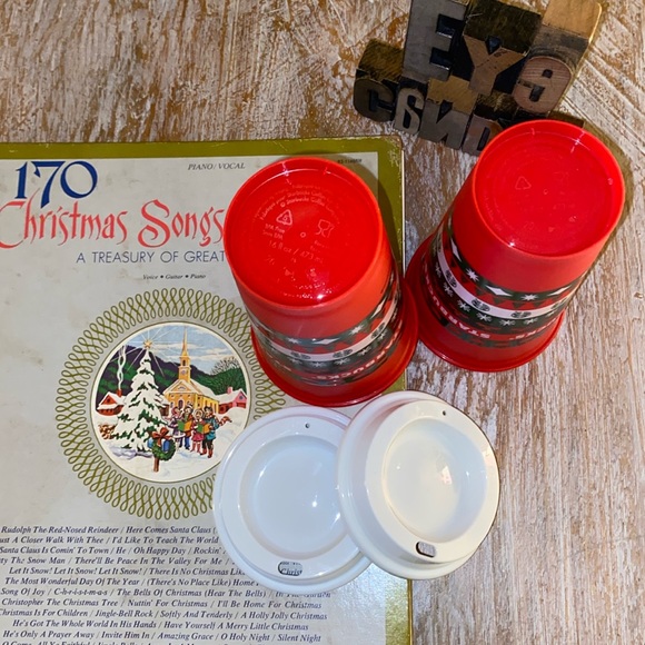 🆕🎄☕️🧜♀️STARBUCKS Reusable am 16 oz. Not Dated Coffee Cups w/ Lids - Picture 5 of 8